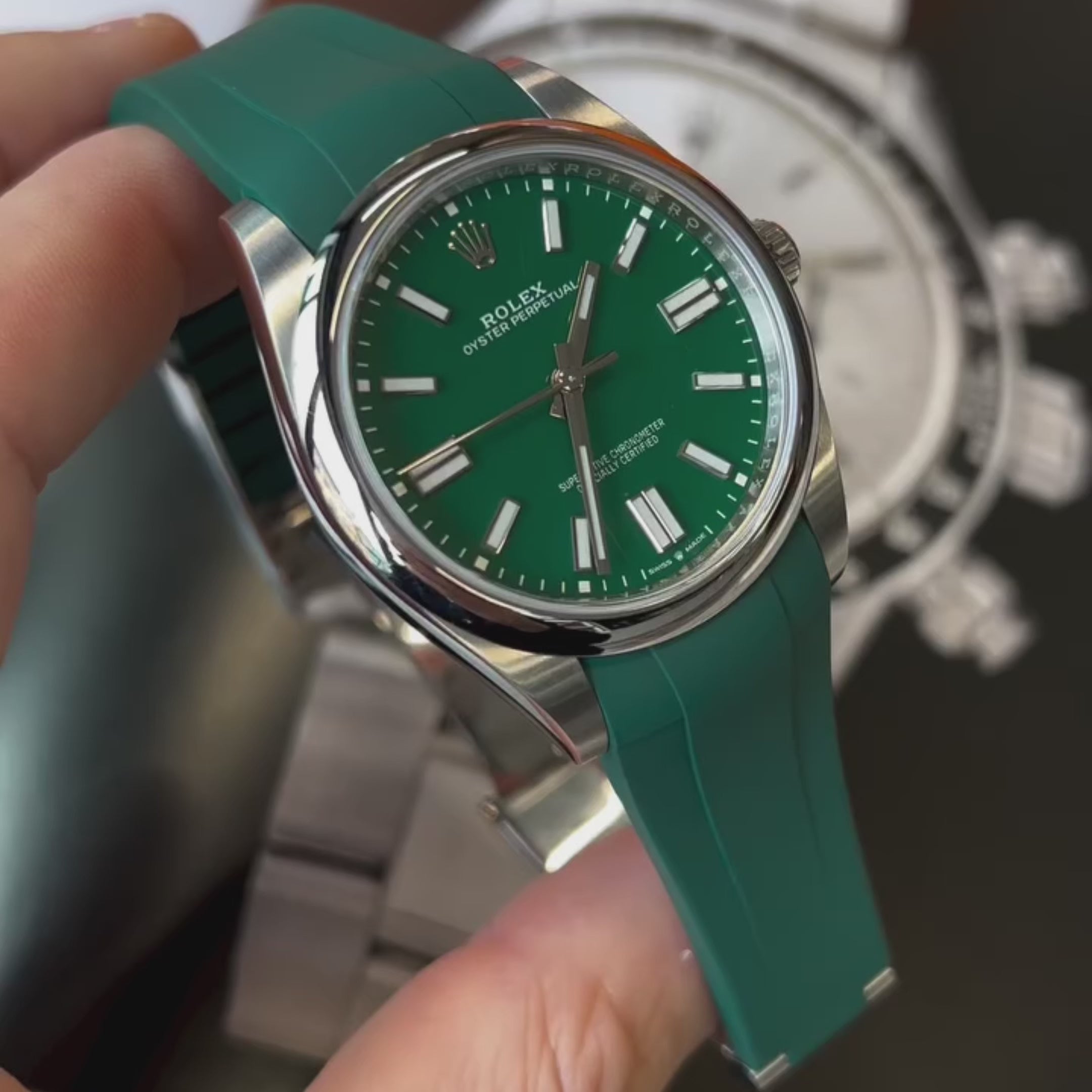 Cinturino in gomma per Rolex® Oyster-Perpetual 