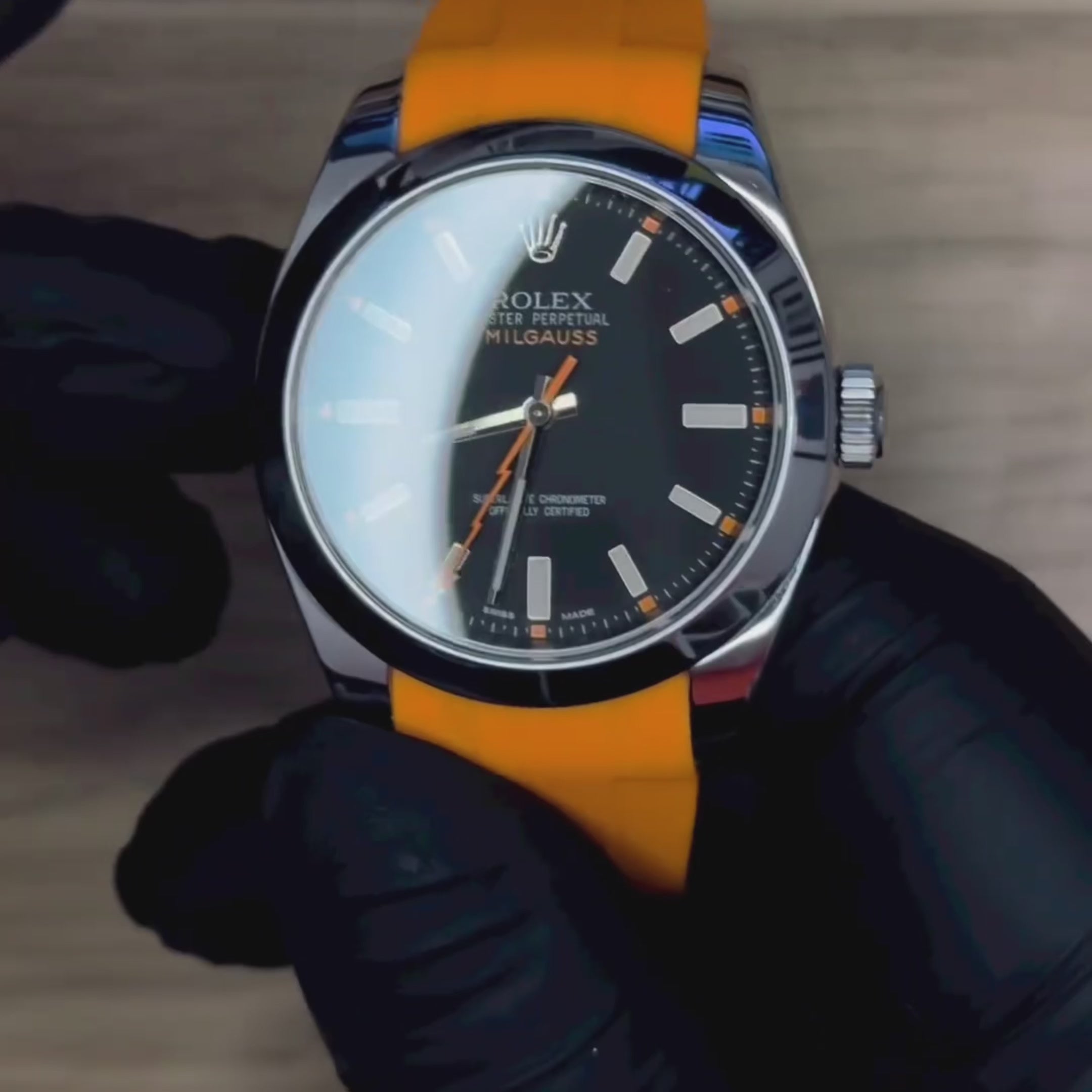 Cinturino in gomma per Rolex®
 Milgauss 